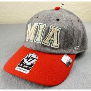 Miami Dolphins 47 Brand Hat Stoney Clover Lane Strap Back NFL Football NEW‎